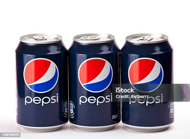 Latas De Pepsi - Fotografias de stock e mais imagens de Azul - Azul, Bebida, Bebida Fresca