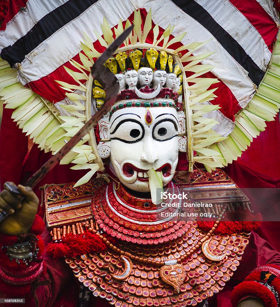 Theyyam artista, Kannur, Kerala, Índia. - Royalty-free Arte, Cultura e Espetáculo Foto de stock