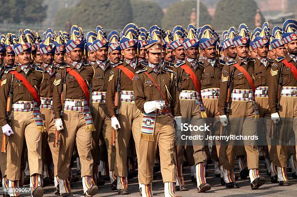 Im März Stockfoto und mehr Bilder von Indisches Heer - Indisches Heer, Paraden, Indien