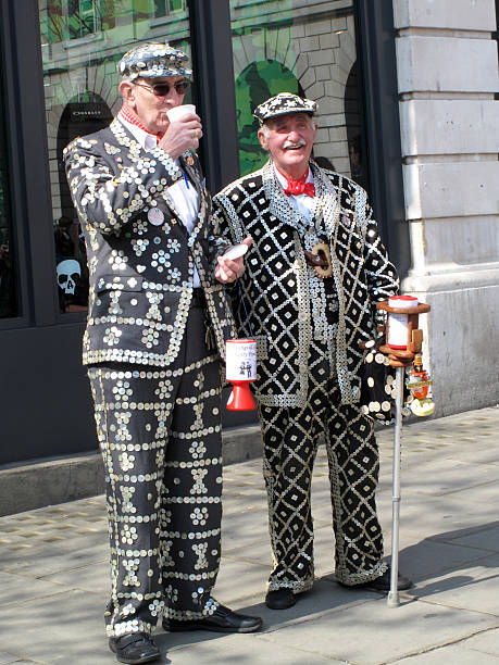 reis pérola - pearly king imagens e fotografias de stock