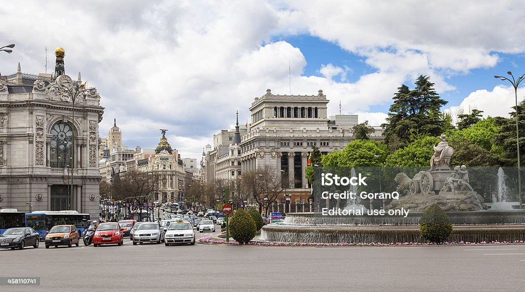 Cidade de Madrid - Royalty-free Fonte das Cibeles Foto de stock
