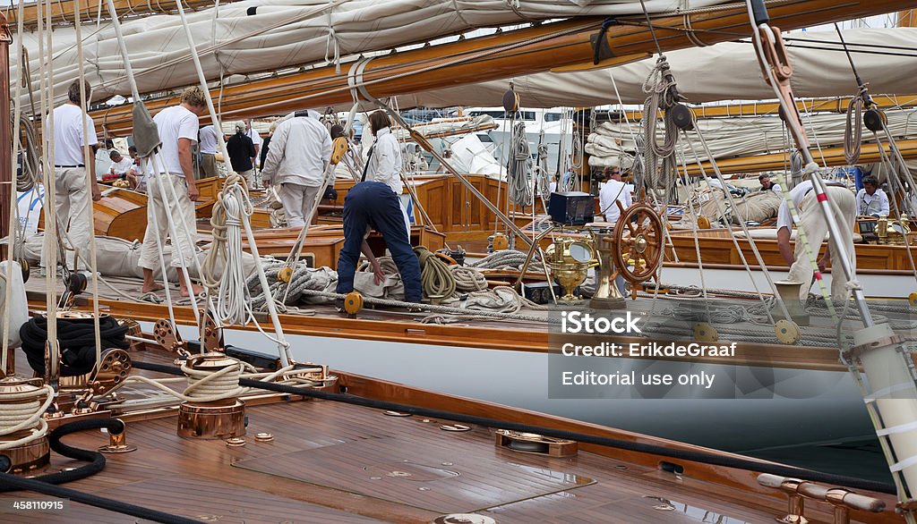 Regates Royale di Cannes - Foto stock royalty-free di Andare in barca a vela