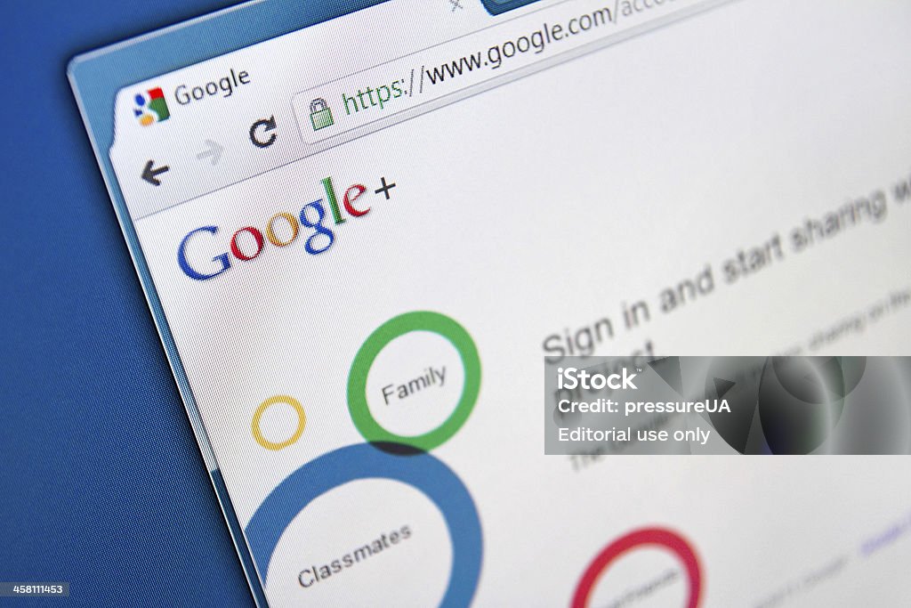 Social Network di Google - Foto stock royalty-free di Google - Marchio