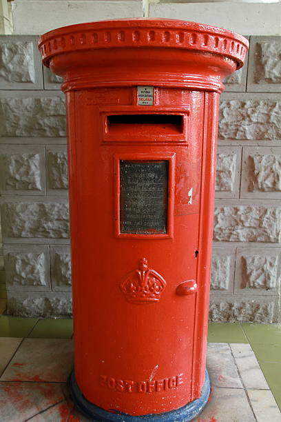 Red Post Box stock photo