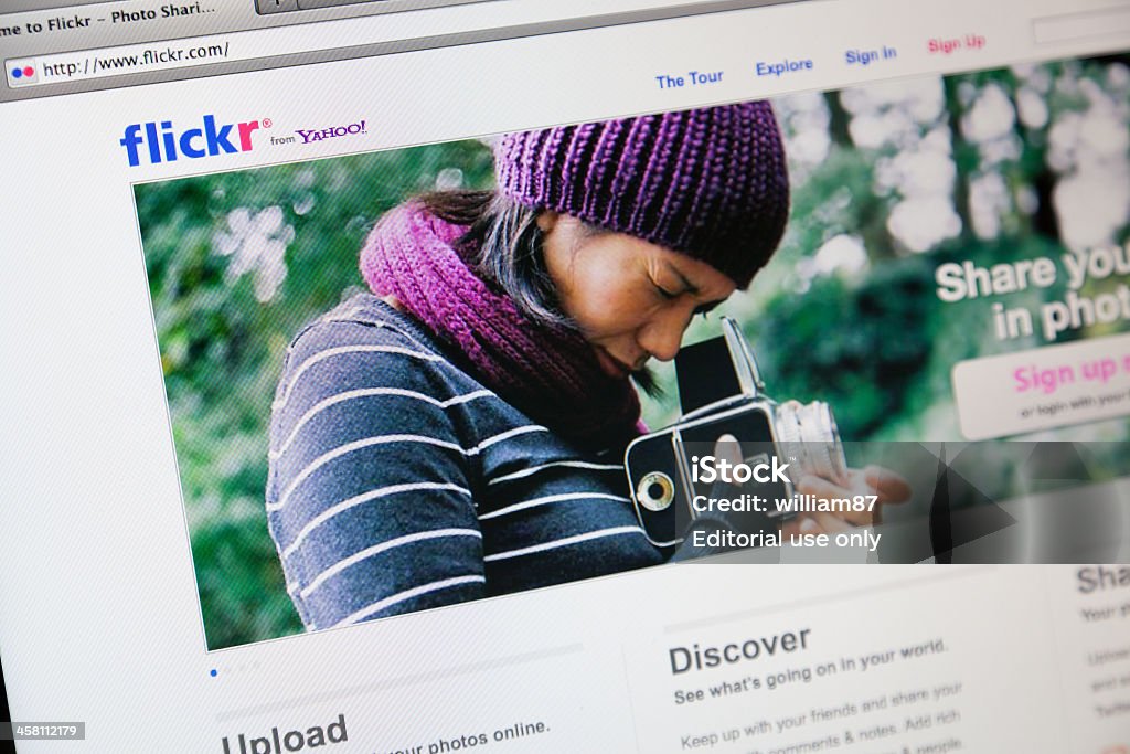 Flickr Домашняя страница - Стоковые фото Flickr роялти-фри