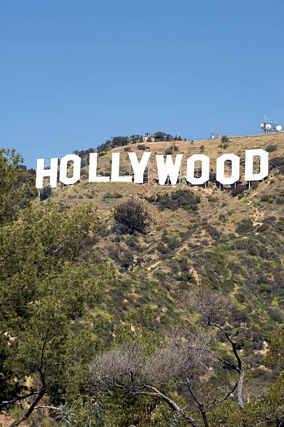 Hollywood Sign in Los Angeles, California stock photo