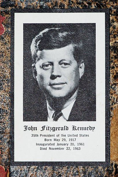 john fitzgerald ケネディフューネラル礼拝死亡記事カード - john f kennedy ストックフォトと画像