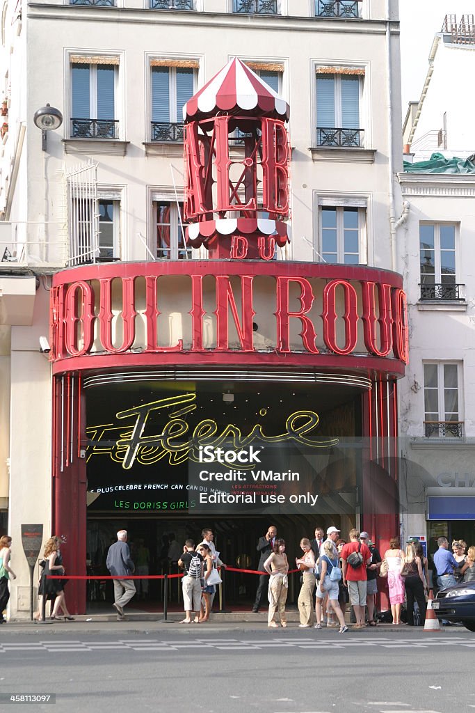 Moulin Rouge, Paris, França entrada - Foto de stock de Adulto royalty-free