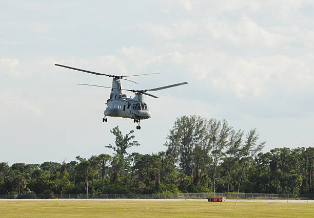 미국 marined 운송하는가 헬리콥터 - helicopter boeing marines military 뉴스 사진 이미지