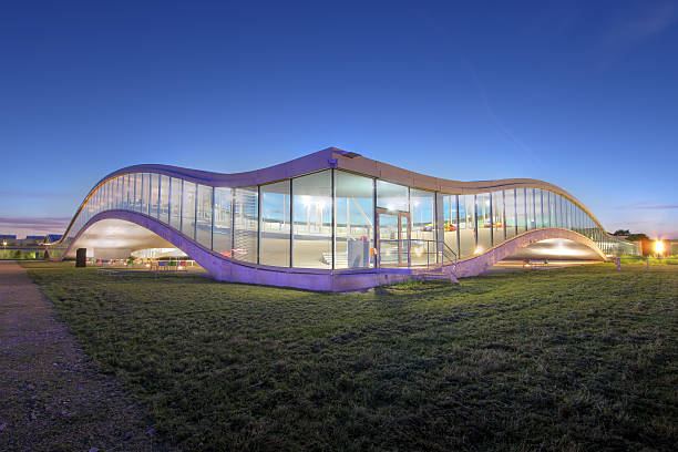 Rolex centro de aprendizaje EPFL, Lausanne, Suiza - foto de stock
