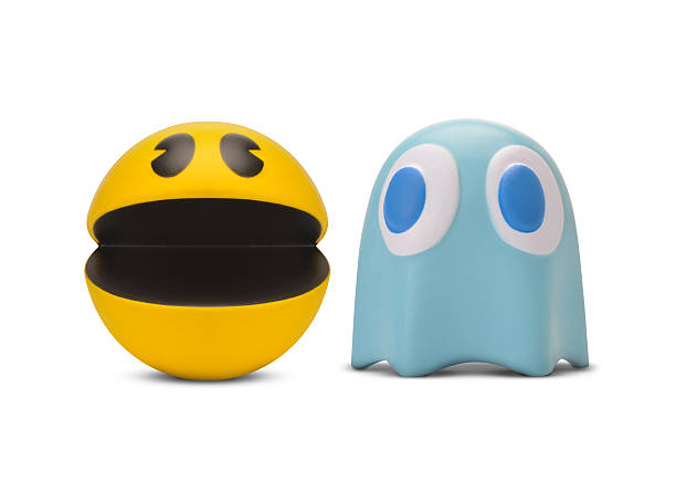 pacman and ghost stock photo