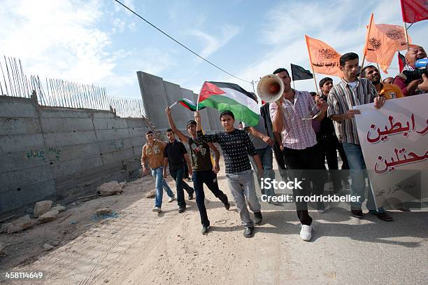 Palestinian Nonviolent Activism Stock Photo - Download Image Now - Apartheid, Banner - Sign, Boundary