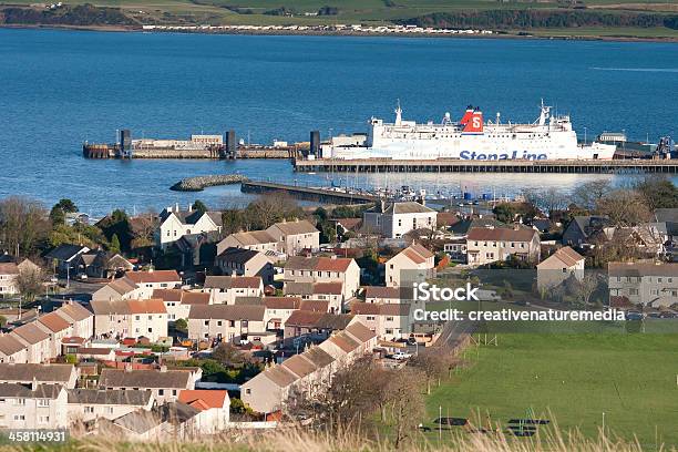 View Over Stranraer And Stena Caledonia Stock Photo - Download Image Now - Harbor, Marina, Scotland