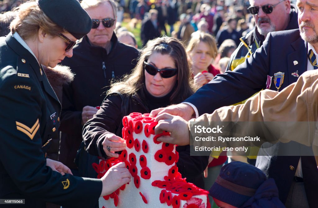 Dia do Armistício Cerimónia, Dartmouth Nova Escócia, Canadá. - Royalty-free Dia do Armistício - Feriado americano Memorial Day Foto de stock