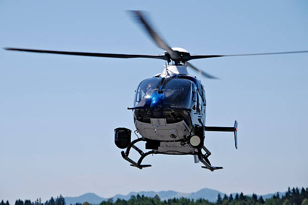 スロベニア警察ヘリコプター ストックフォト