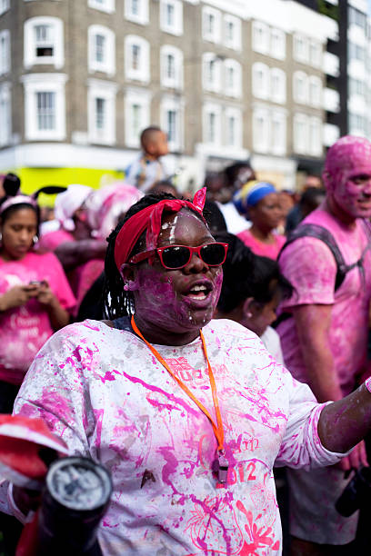 Dancer at Notting Hill Carnival stock photo