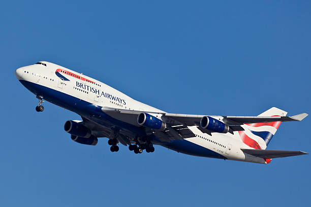 boeing 747-400 british airlines - boeing 747 immagine foto e immagini stock