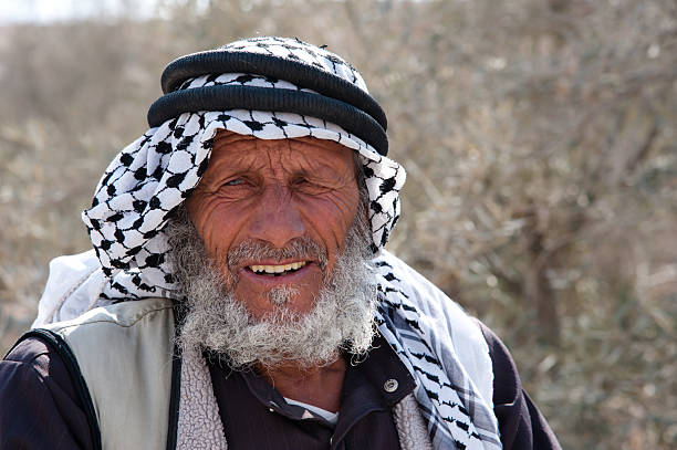 Palestinian Villager stock photo