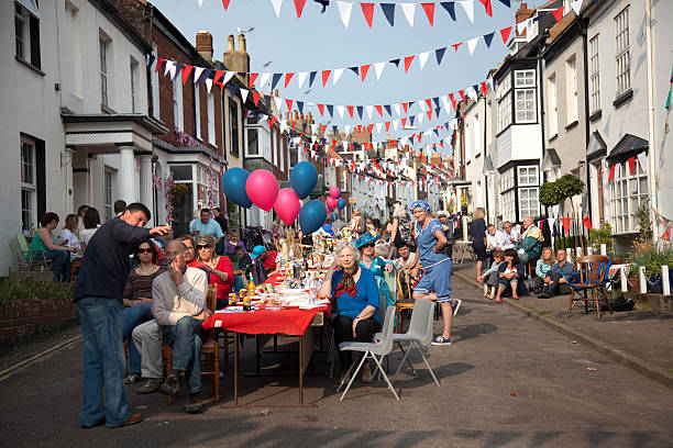 british festa de rua - real food imagens e fotografias de stock