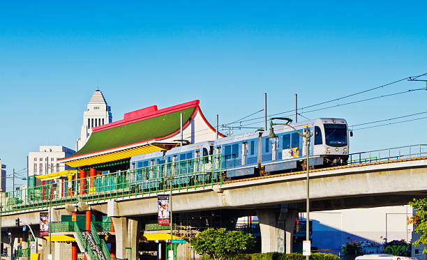 metro-station, die chinatown in los angeles - horiizontal stock-fotos und bilder