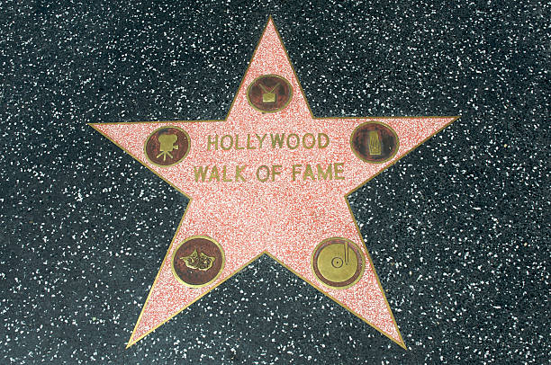 stern auf hollywoods walk of fame - the hollywood boulevard stock-fotos und bilder