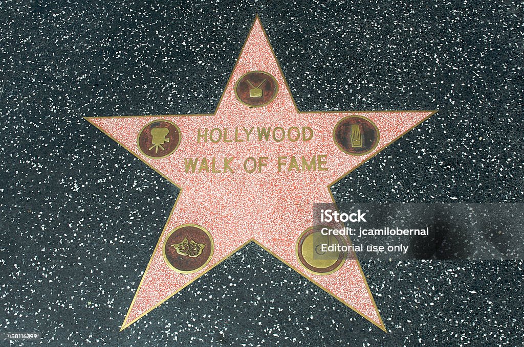 Gwiazda w Hollywood spacerem sławy - Zbiór zdjęć royalty-free (Walk Of Fame)