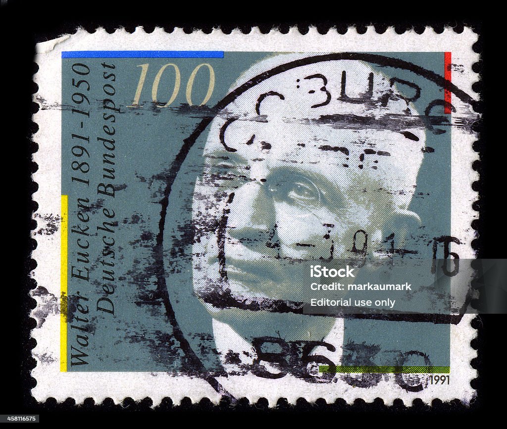 Selo postal. - Foto de stock de Alemanha royalty-free