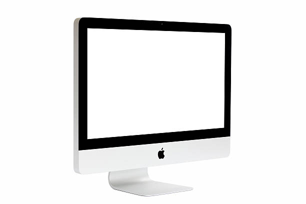 nowy komputer imac, w połowie 2011 modelu. - imac zdjęcia i obrazy z banku zdjęć