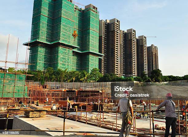 Construction Site Stock Photo - Download Image Now - Adult, Apartment, Architectural Column