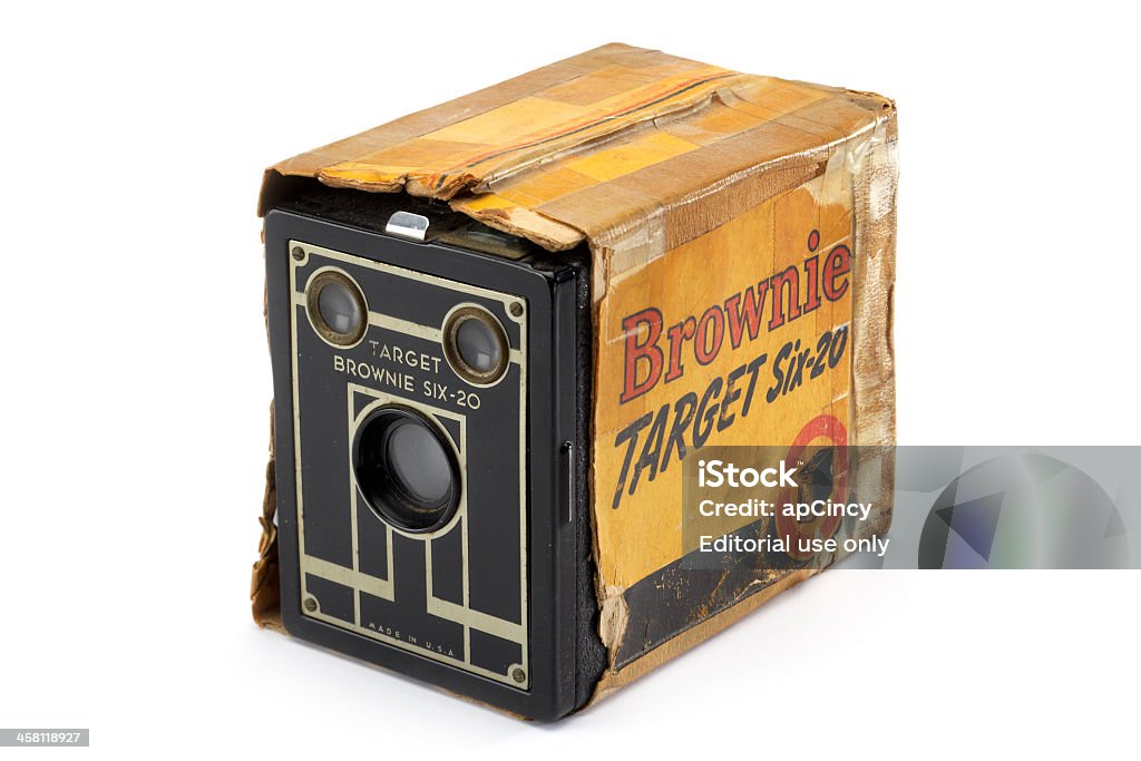 Kodak Brownie Box Camera Cincinnati, Ohio — December 22, 2011: Kodak Brownie Target Six-20 Box Camera, Product of USA Old Stock Photo