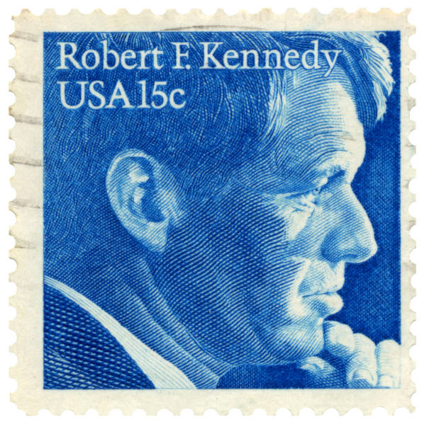 Robert F. Kennedy Postage Stamp stock photo