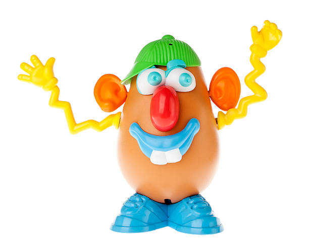 mr. potato head-powariować dufus czołowy - smiling single object photography orange zdjęcia i obrazy z banku zdjęć