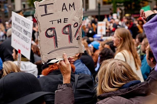 sono il 99% - occupy movement foto e immagini stock