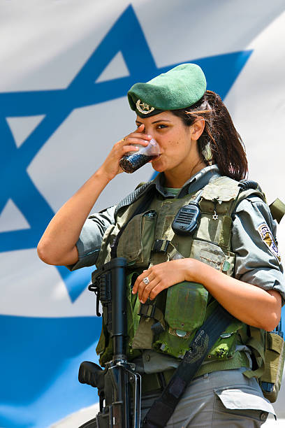 Exército Israelita rapariga - fotografia de stock