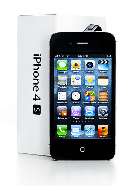 Apple Iphone 4s Stock Photo - Download Image Now - Apple Computers
