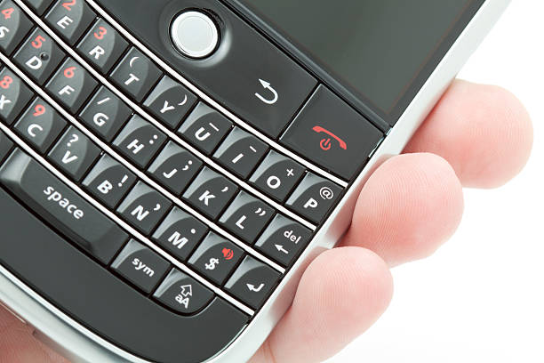 blackberry audacieux 9000 - blackberry telephone mobile phone isolated photos et images de collection
