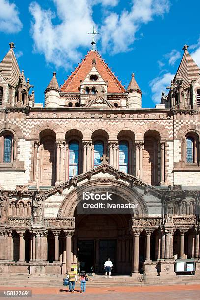 Foto de Trinity Church Em Boston e mais fotos de stock de América do Norte - América do Norte, Arco - Característica arquitetônica, Arquitetura