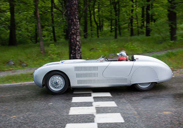 Veritas RS from 1950 "Stockholm, Sweden - june 03,2012:A fully restored Veritas RS from 1950 , in a classic car cavalcade around the small island on the public road on DjurgAYrden in Stockholm Sweden" 1950s racing car stock pictures, royalty-free photos & images
