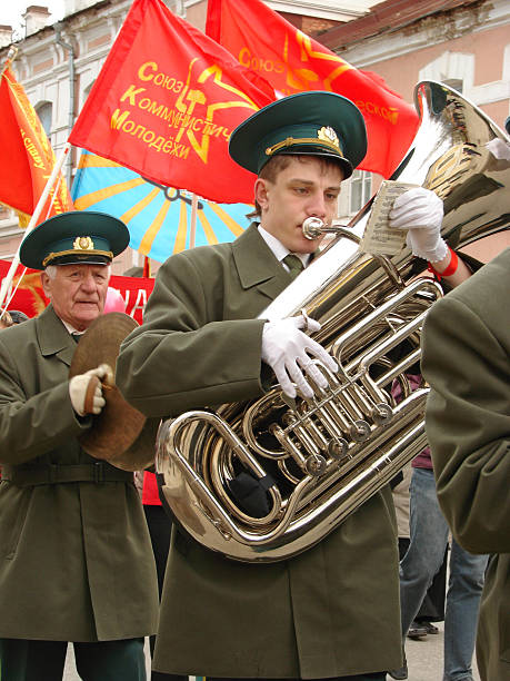 trumpeter - justice entertainment group стоковые фото и изображения