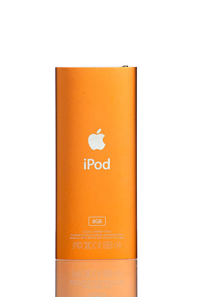 iPod nano 4G 8GB back "Belgrade, Serbia -March, 9th 2011: Apple iPod nano 4G 8GB isolated on white." ipod nano stock pictures, royalty-free photos & images