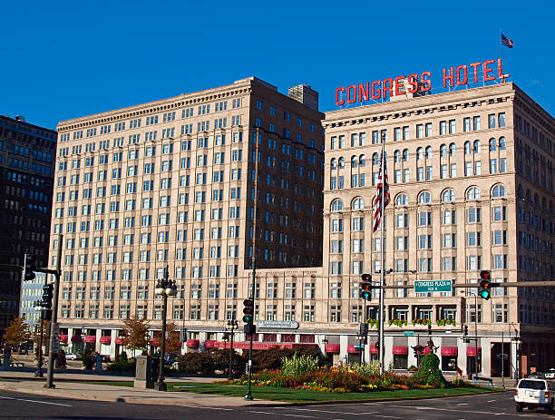 The Congress Plaza Hotel Chicago, Illinois stock photo