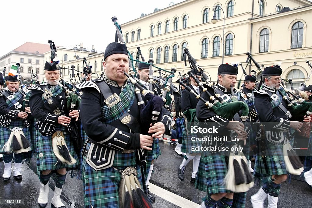 bagpipers irlandês - Foto de stock de Gaita de fole royalty-free