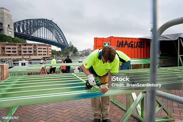 Tworzenia Wyrażeń Na Nabrzeżu W Sydney Harbour Bridge - zdjęcia stockowe i więcej obrazów Robotnik budowlany