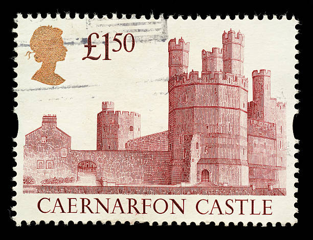 caernarvon 성 우표 - caenarvon castle caernarfon castle wales 뉴스 사진 이미지