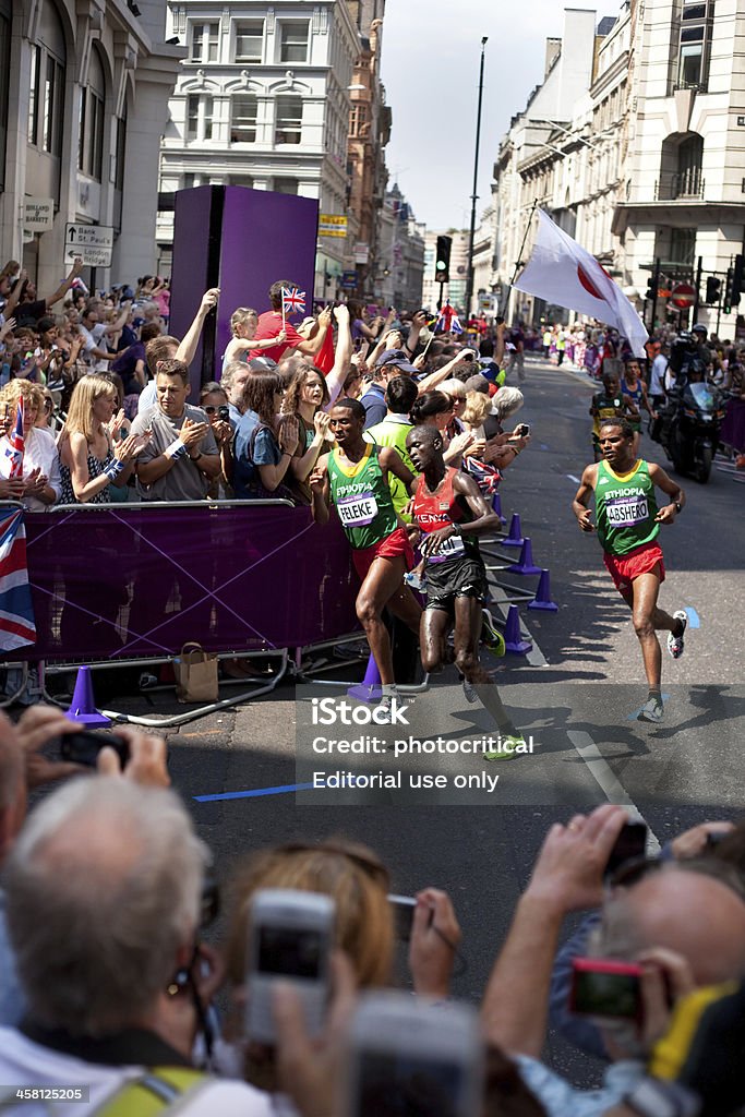 Zuschauen den Marathon - Lizenzfrei London - England Stock-Foto
