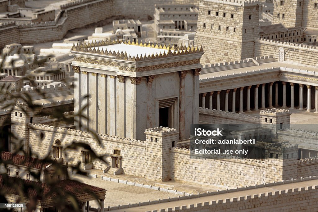 Secondo Tempel a Gerusalemme modello - Foto stock royalty-free di Gerusalemme