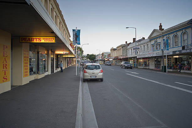 ulice launceston, tasmania, australia - launceston zdjęcia i obrazy z banku zdjęć