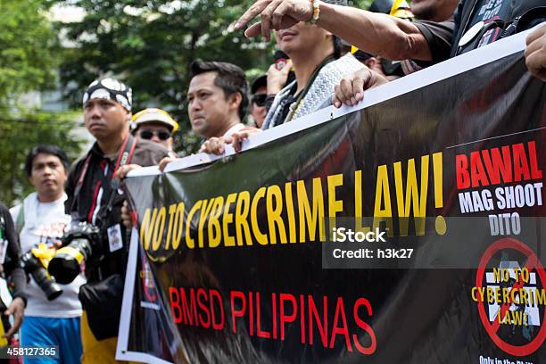 Fotógrafos Protesta Contra El Gobierno De Foto de stock y más banco de imágenes de Campaña política - Campaña política, Filipinas, Gobierno