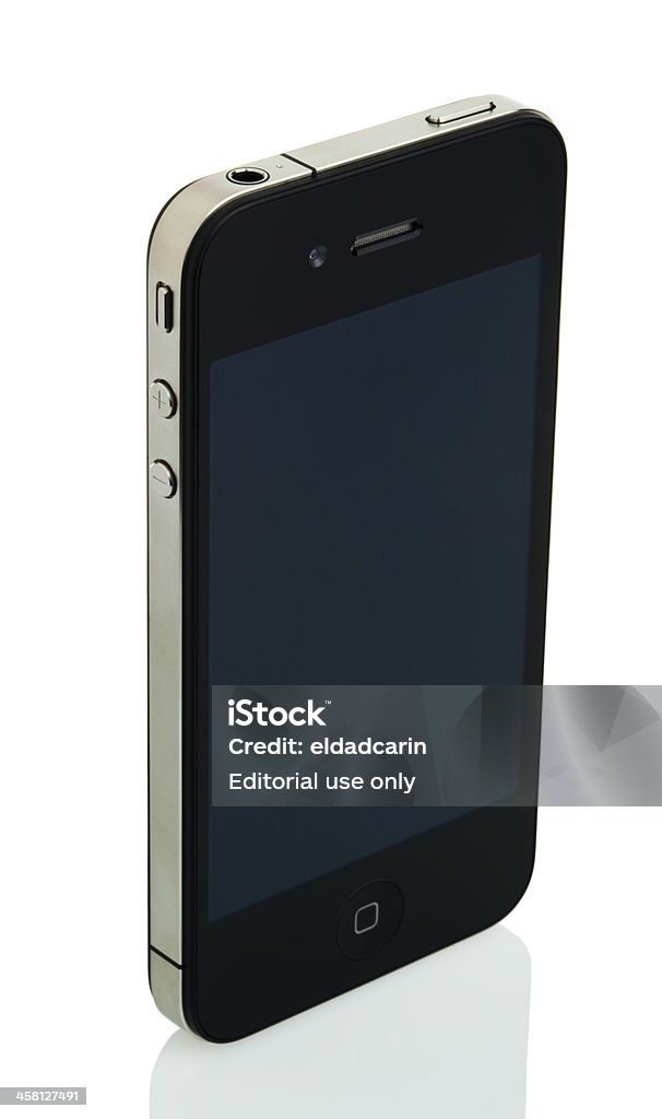 Isolierte iPhone 4-Ermäßigung - Lizenzfrei Ansicht aus erhöhter Perspektive Stock-Foto
