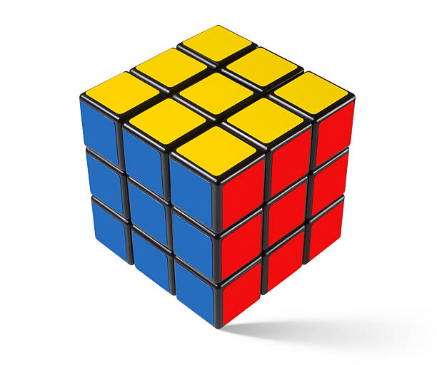 Solution. Rubik's Cube. "Verona, Italy - March 29, 2011: Photo isolated on white background. Shot in a studio setting. Rubik's Cube. 3-D mechanical puzzle, invented by Hungarian sculptor and professor Erna Rubik in 1974. Game solved." puzzle cube stock pictures, royalty-free photos & images